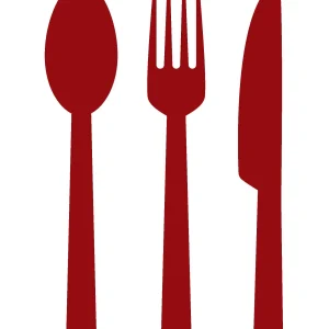 Red Flatware